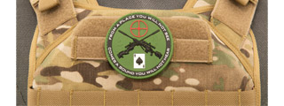 Sniper Poker PVC Patch (Color: Forest Green)