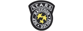 STARS Racoon Police Dep PVC Patch (Color: Black)