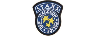 STARS Racoon Police Dep PVC Patch (Color: Blue)