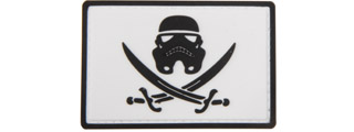 Star Wars Stormtrooper with Swords PVC Patch (Color: White)