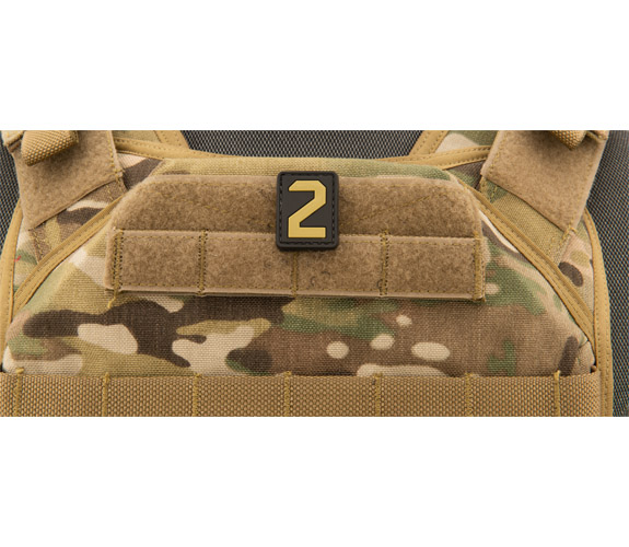 Number 2 PVC Patch (Color: Tan)