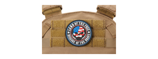"Land of the Free, Because of the Brave" PVC Morale Patch