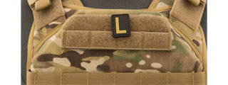 Letter "L" PVC Patch (Color: Tan)