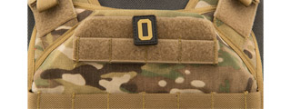 Letter "O" PVC Patch (Color: Tan)