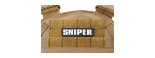 Sniper PVC Morale Patch (Color: White)