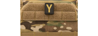 Letter "Y" PVC Patch (Color: Tan)