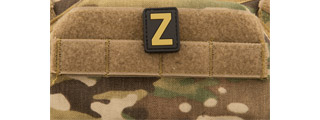 Letter "Z" PVC Patch (Color: Tan)