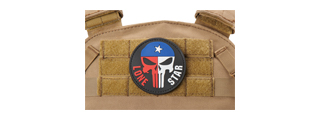 Texas Punisher Lone Star PVC Morale Patch