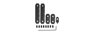 PTS Syndicate EP M-LOK Rail Cover Set (Color: Black)