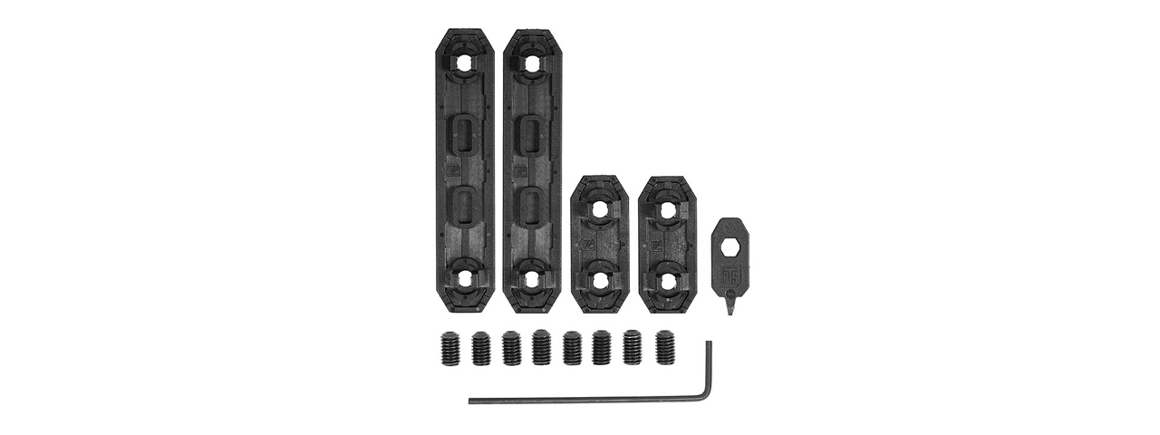 PTS Syndicate EP M-LOK Rail Cover Set (Color: Black) - Click Image to Close