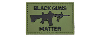 "Black Guns Matter" PVC Patch (Color: OD Green)