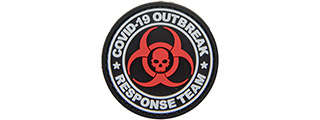Covid-19 Outbreak Response Team PVC Patch (Color: White)