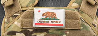 California Republic Flag PVC Patch