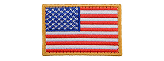 Embroidered Forward US Flag Patch w/ Full Colors