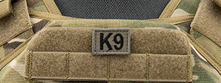 Small Embroidered K9 Patch (Color: OD Green)