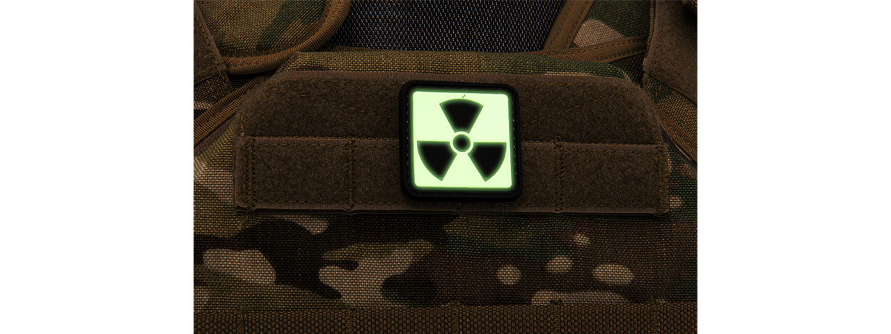 Glow in the Dark Atomic PVC Patch (Background Glow)