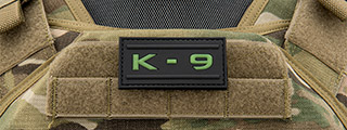 Glow in the Dark K-9 Label PVC Patch