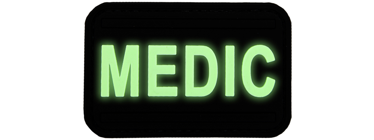 Glow in the Dark "Medic" PVC Patch - Click Image to Close