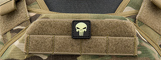 Glow in the Dark Small Punisher PVC Patch (Front Glow)