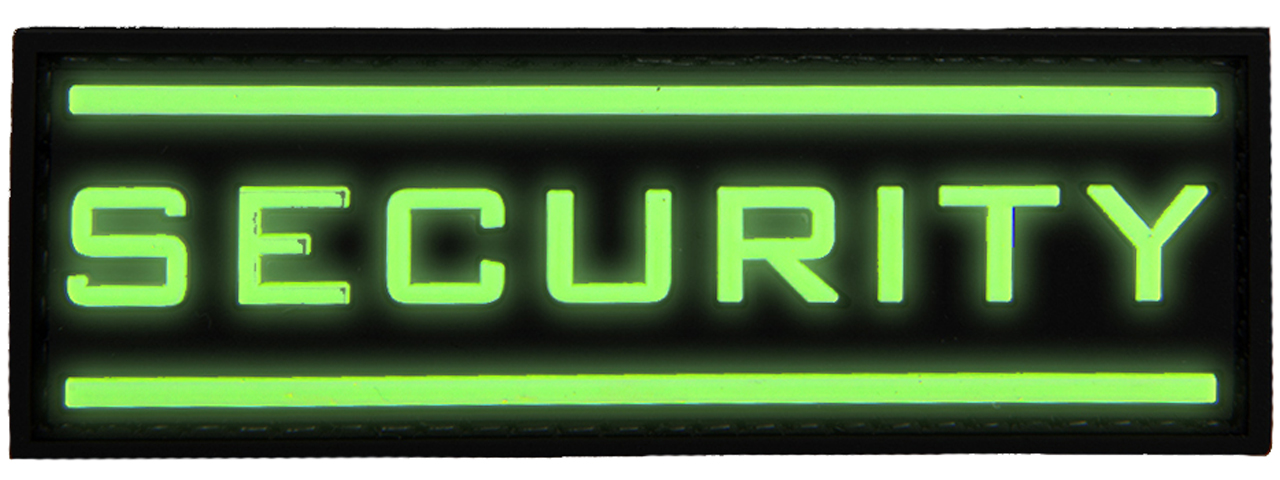 Glow in the Dark Security PVC Patch - Click Image to Close