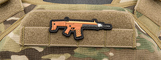 3D Gun PVC Patch (Color: Brown)