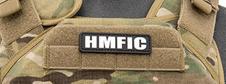 "Head Mother Fucker in Charge" PVC Patch (Color: Black)