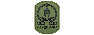 Spartan Molon Labe PVC Patch (Color: OD Green)