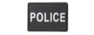 Police PVC Patch (Color: Black and White)