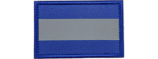 Reflective Blue Background Patch (Color: Blue)