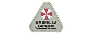 Resident Evil Umbrella Corporation "Our Business is Life Itself" PVC Patch (Color: Gray and Red)