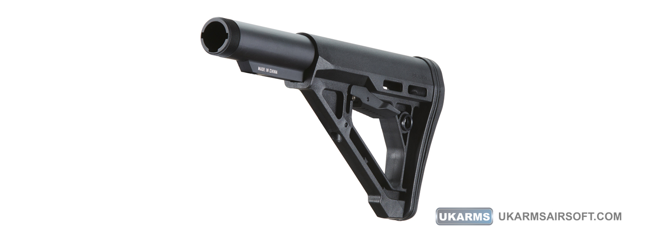 Ranger Armory Delta Style Stock for M4/M16 Airsoft AEG Rifles (Color: Black) - Click Image to Close