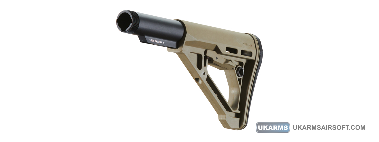 Ranger Armory Delta Style Stock for M4/M16 Airsoft AEG Rifles (Color: Tan) - Click Image to Close