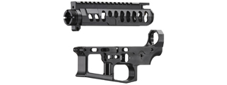 Retro Arms CNC Aluminum AR15 Skeletonized Type C Receiver (Color: Black)