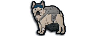 "Frenchie" The Paratrooper French Bulldog PVC Morale Patch