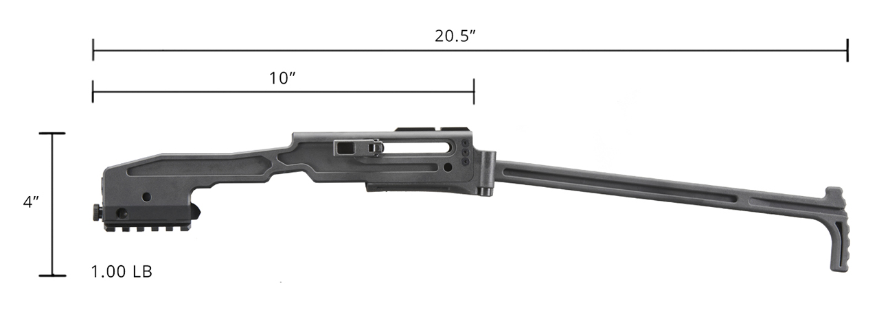 B&T Officially Licensed USW Polymer Conversion Kit for G-Series GBB Airsoft Pistols (Color: Black) - Click Image to Close