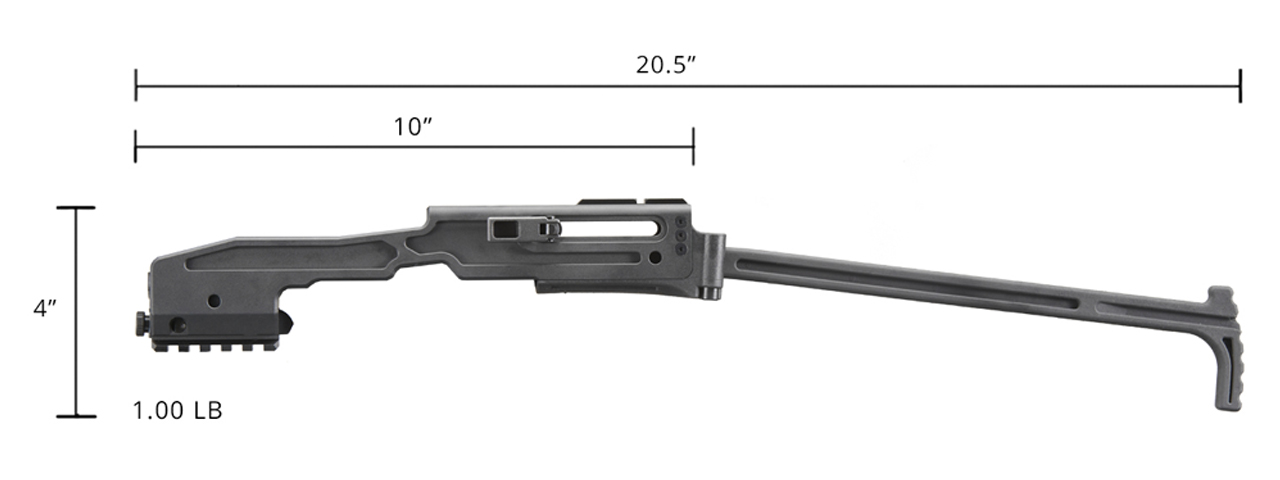 Limited Edition Bundle Metal USW B&T Licensed PCC Kit with Elite Force Gen 4 Glock 17 Gas Blowback Pistol (Color: Black) - Click Image to Close