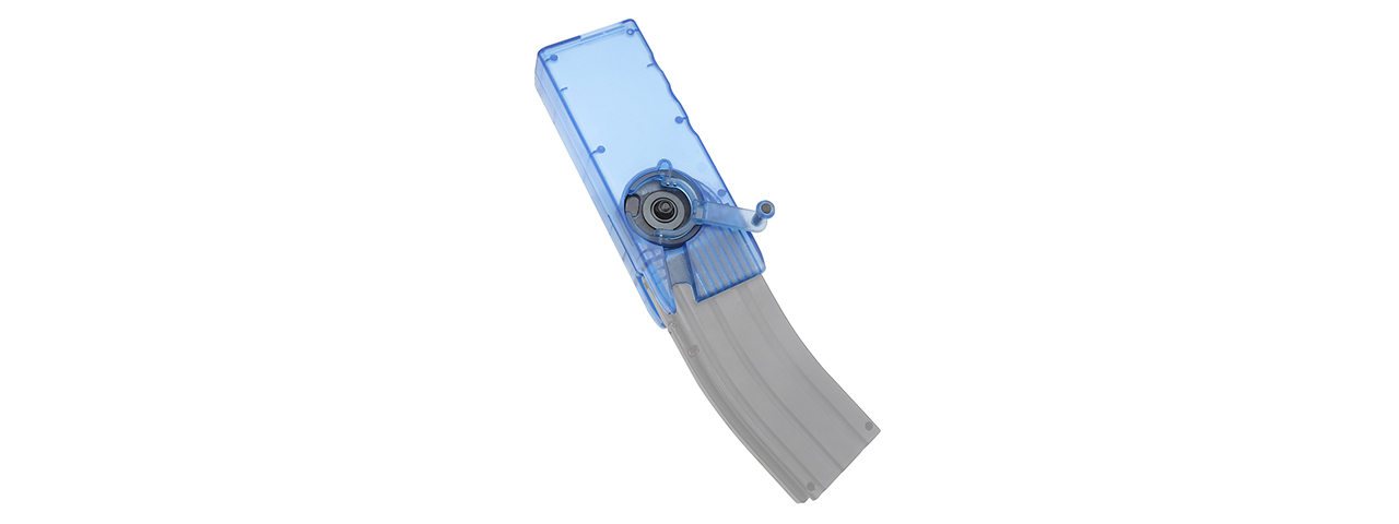 1000 Round Silent Side Winding Speedloader (Color: Limpid Blue) - Click Image to Close