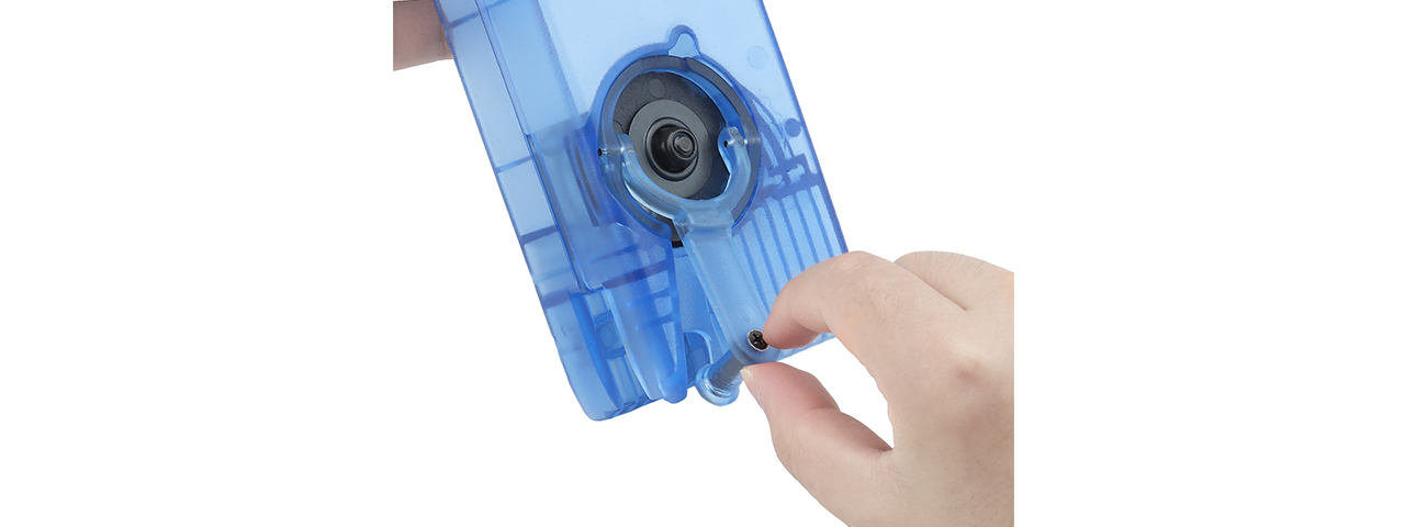 1000 Round Silent Side Winding Speedloader (Color: Limpid Blue)