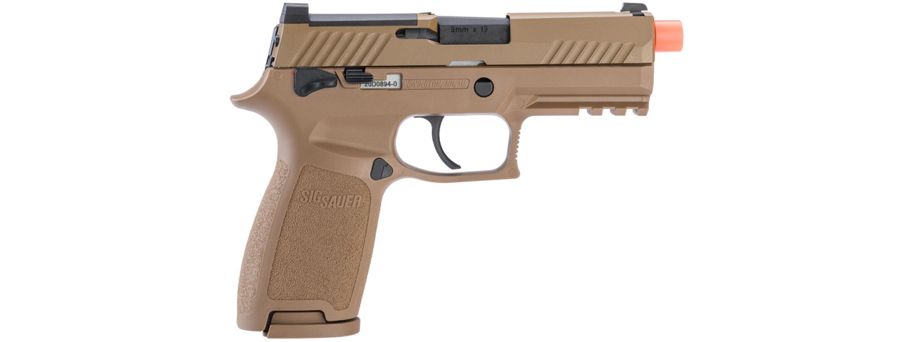 Sig Sauer ProForce P320 M18 MHS Airsoft Gas Blowback Pistol (Color: Tan) - Click Image to Close