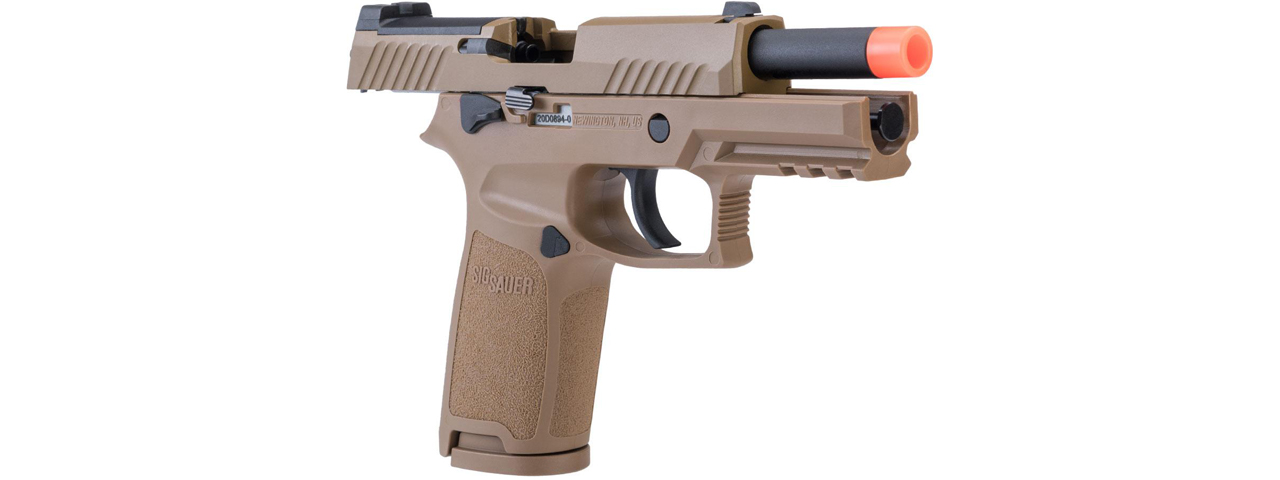 Sig Sauer ProForce P320 M18 MHS Airsoft Gas Blowback Pistol (Color: Tan) - Click Image to Close