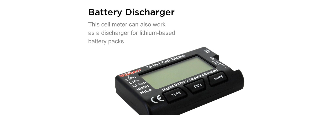 Tenergy 5-in-1 Intelligent Digital Cell Meter - Click Image to Close