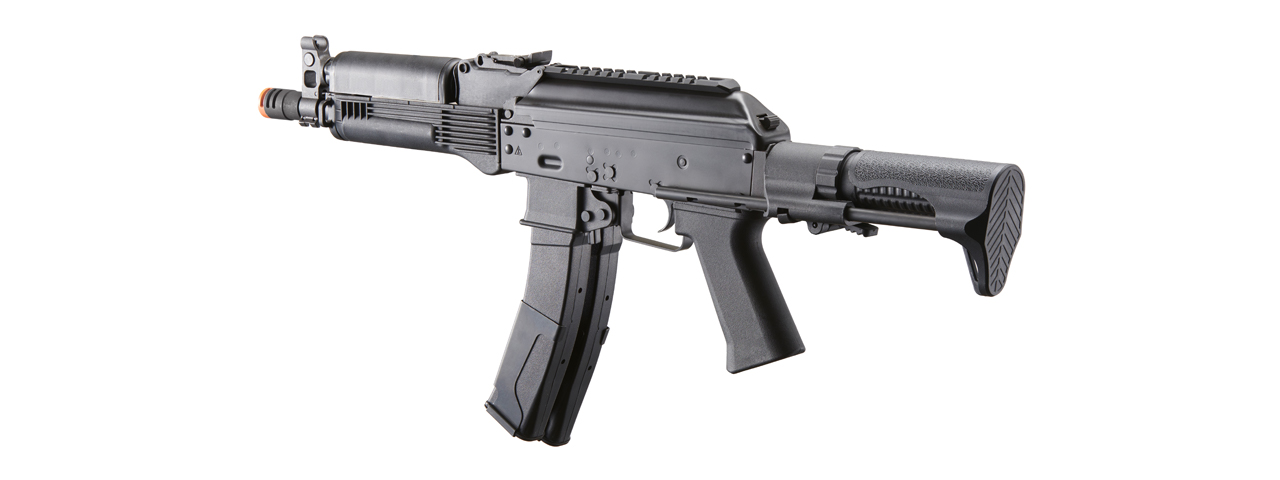 LCT 9mm PP-19 PDW AK Airsoft AEG Rifle w/ Polymer Handguard (Color: Black) - Click Image to Close