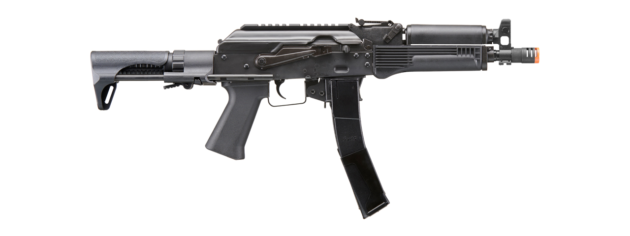 LCT 9mm PP-19 PDW AK Airsoft Electric Blowback Rifle w/ Polymer Handguard (Color: Black)