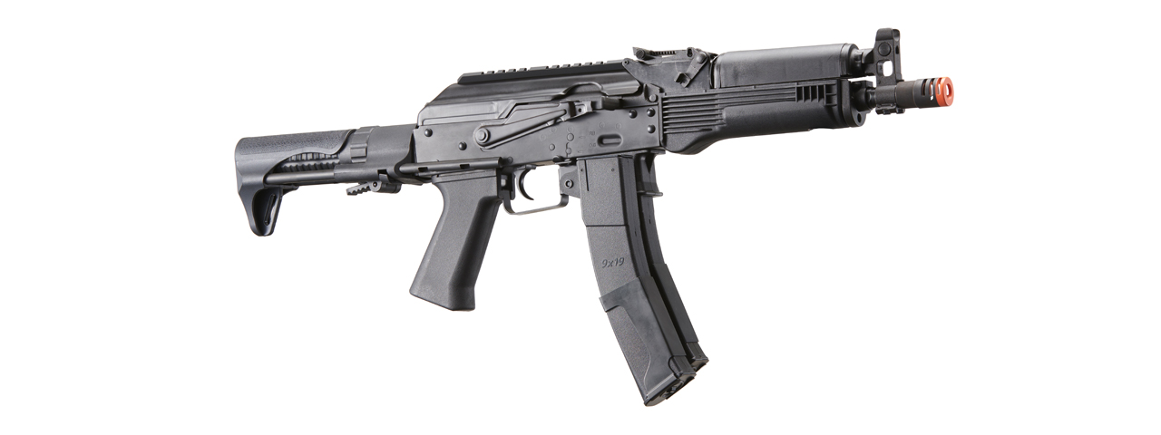 LCT 9mm PP-19 PDW AK Airsoft Electric Blowback Rifle w/ Polymer Handguard (Color: Black)