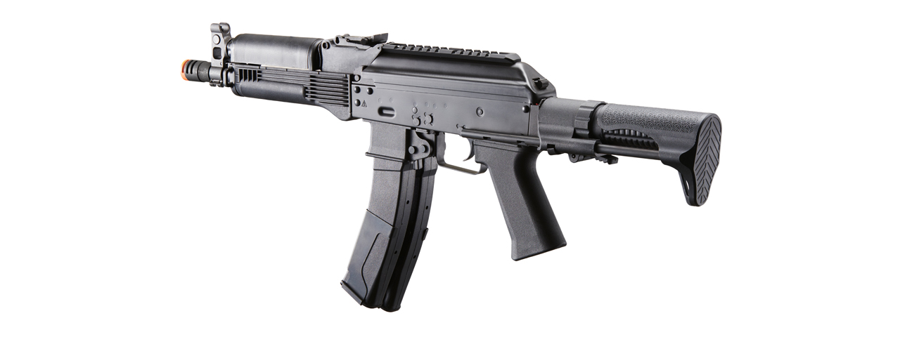 LCT 9mm PP-19 PDW AK Airsoft Electric Blowback Rifle w/ Polymer Handguard (Color: Black)