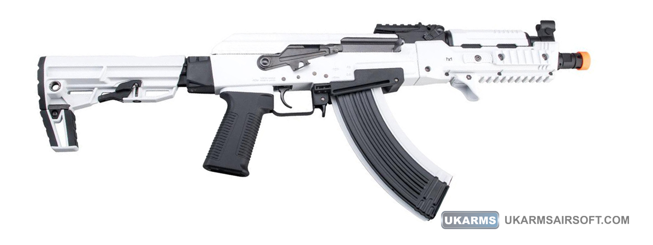 Tokyo Marui AK Storm Next Generation Recoil Shock Airsoft AEG Rifle (Color: White Storm) - Click Image to Close