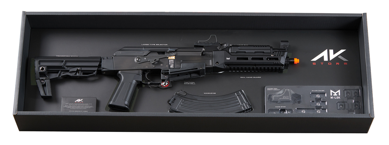 Tokyo Marui AK Storm Next Generation Recoil Shock Airsoft AEG Rifle (Color: Black) - Click Image to Close