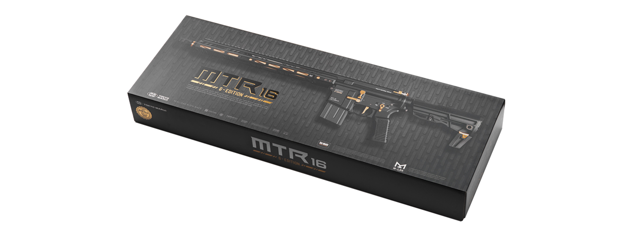 Tokyo Marui MTR16 G-Edition Airsoft Gas Blowback Airsoft Rifle (Color: Black & Gold)