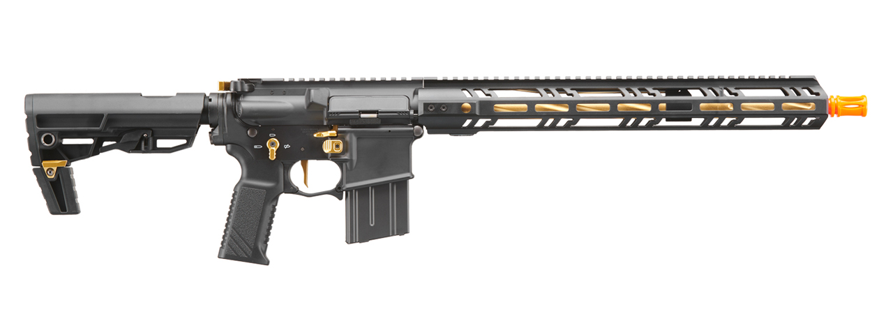 Tokyo Marui MTR16 G-Edition Airsoft Gas Blowback Airsoft Rifle (Color: Black & Gold)