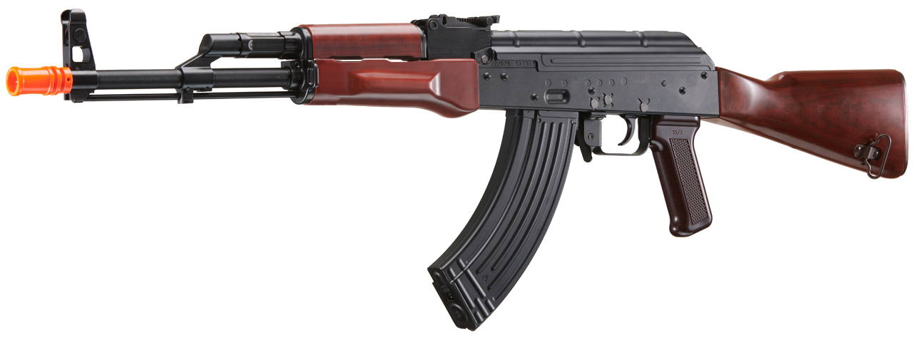 Tokyo Marui AKM ZET System Gas Blowback Rifle (Color: Black / Wood) - Click Image to Close